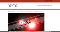Desktop Screenshot of campusdebolsa.com