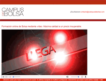 Tablet Screenshot of campusdebolsa.com